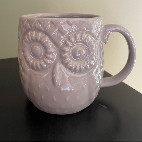 Great Gatherings Other - Great Gatherings Owl Gray 3D Ceramic Large Tea Cup Coffee Mug 16 oz